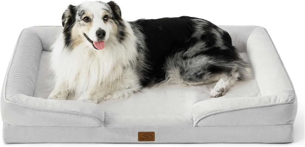 Bedsure Orthopedic Dog Bed Medium Washable Original Design, 28" Grey