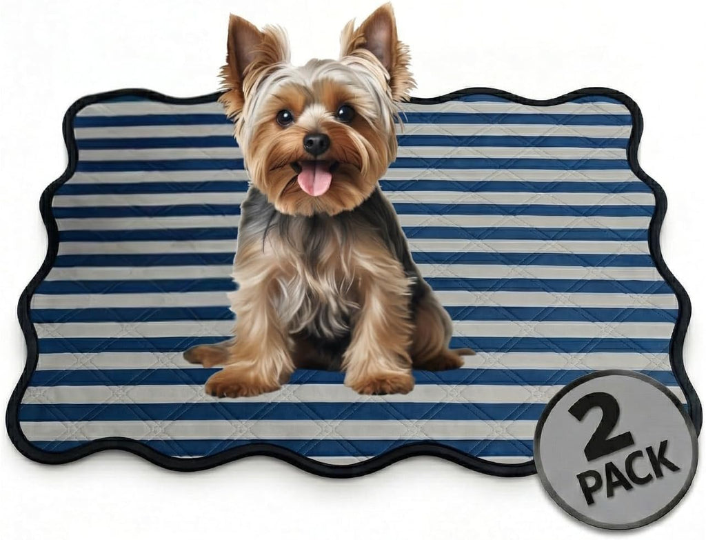 PUPIBOO Washable Pee Pads for Dogs and Cats - Super Absorbent Reusable Puppy Training Pads - 100% Waterproof, Leak-Proof & Non-Slip Whelping Pads for Pet Housebreaking