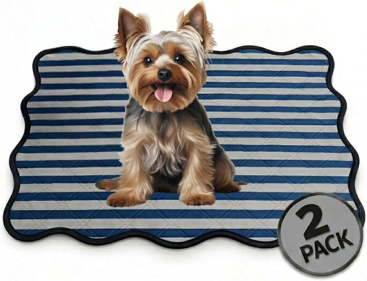 PUPIBOO Washable Pee Pads for Dogs and Cats - Super Absorbent Reusable Puppy Training Pads - 100% Waterproof, Leak-Proof & Non-Slip Whelping Pads for Pet Housebreaking
