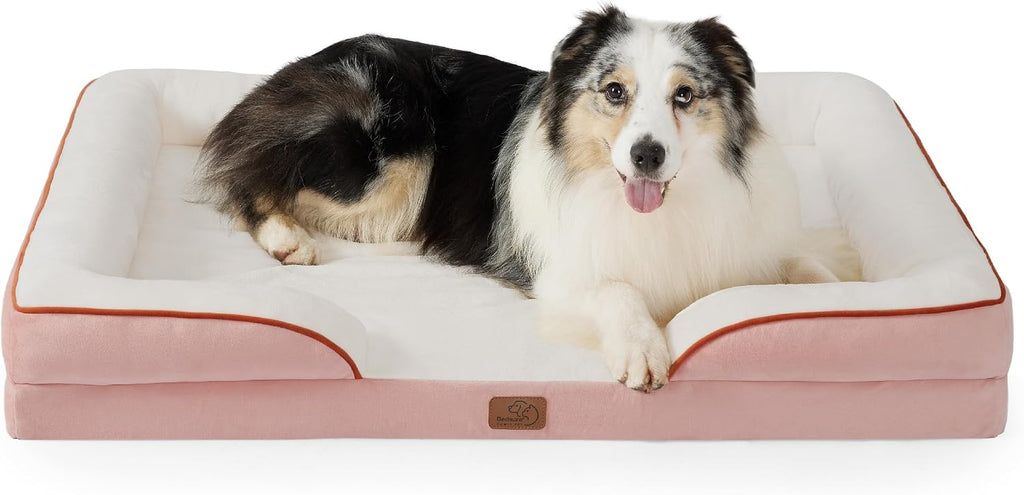 Bedsure Orthopedic Dog Bed Medium Washable Original Design, 28" Grey