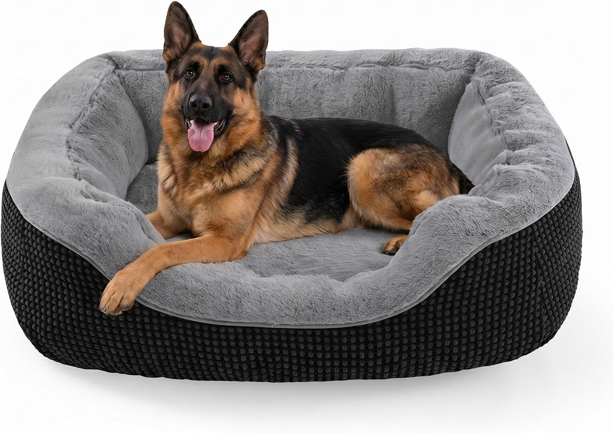 Small Dog Bed for Small Dogs, Cat Beds for Indoor Cats Washable, Orthopedic Dog Bed, Warming Soft Calming Sleeping Puppy Bed Durable Pet Bed with Anti-Slip Bottom S(20"x19"x6")