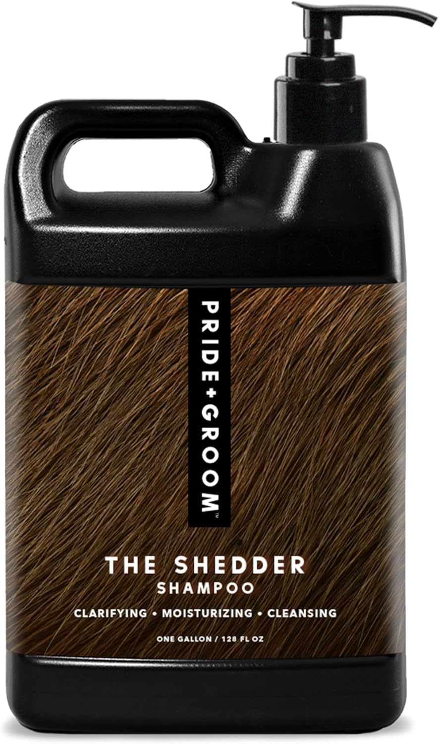 Pride and Groom The Non Shedder | Dog Grooming Shampoo For Doodles and Dogs that Do Not Shed | Tearless All Natural Body Wash with Essential Oils & Coat-Specific Ingredients that Enhance Shine – 128oz