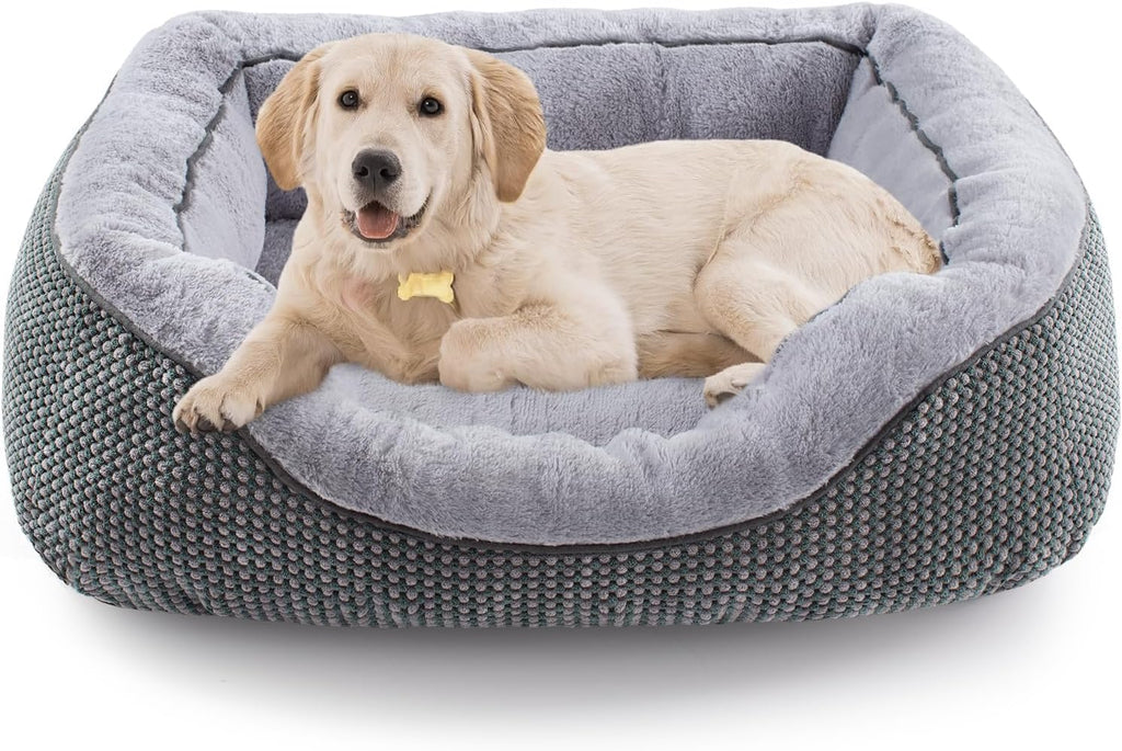 Small Dog Bed for Small Dogs, Cat Beds for Indoor Cats Washable, Orthopedic Dog Bed, Warming Soft Calming Sleeping Puppy Bed Durable Pet Bed with Anti-Slip Bottom S(20"x19"x6")