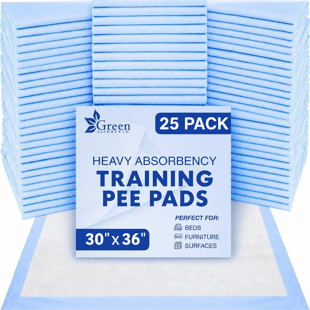 Washable Underpads - Large Pads for use as Incontinence Bed Pads, Reusable Pet Pads, Great for Dogs, Cats, Bunny, Seniors Bed Pad (Pack of 2 - 41x41)