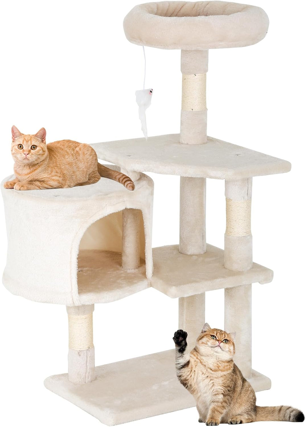 FDW | 54" Cat Tree Tower | Dark Gray | Multi-Level Indoor Activity Center