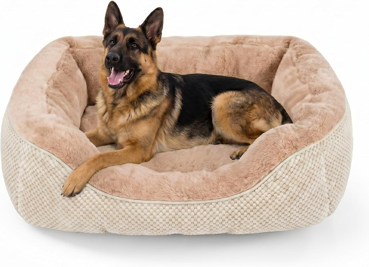 Small Dog Bed for Small Dogs, Cat Beds for Indoor Cats Washable, Orthopedic Dog Bed, Warming Soft Calming Sleeping Puppy Bed Durable Pet Bed with Anti-Slip Bottom S(20"x19"x6")
