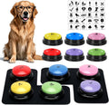 6 Pcs Dog Talking Button Set, Dog Buttons for Communication 30s Voice Recording Speaking Button Pet Speech Training Buzzers with 30 Scene Stickers and Waterproof Anti-Slip Mat for Animal Training