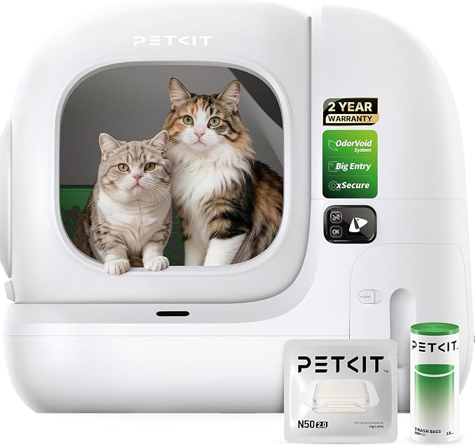 PETKIT Purobot max 3 Odor Free&Leak Control, Self-Cleaning Cat Litter Box