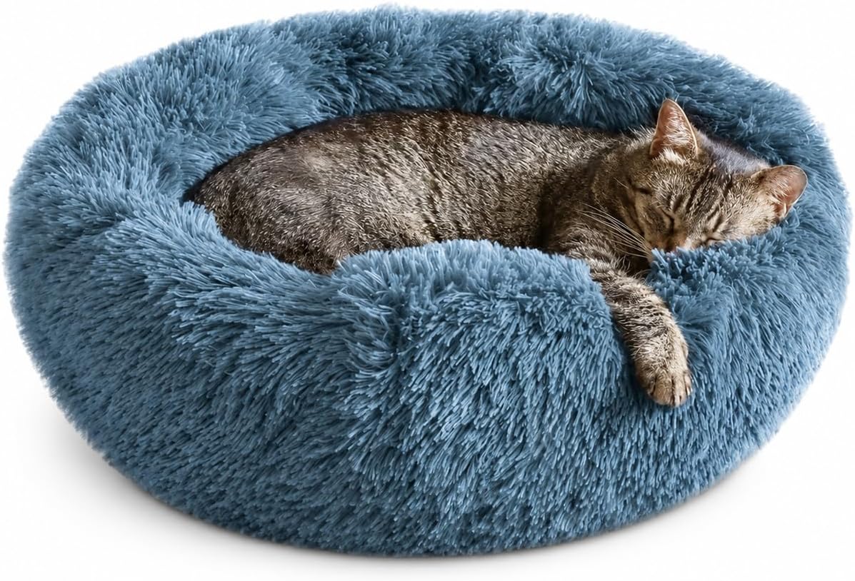 Cat Beds for Indoor Cats & Small Dog, Fluffy Cat Bed
