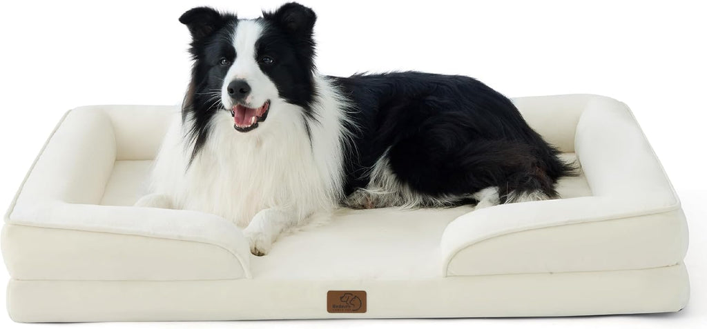 Bedsure Orthopedic Dog Bed Medium Washable Original Design, 28" Grey