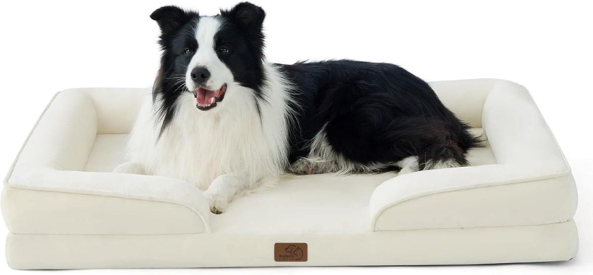 Bedsure Orthopedic Dog Bed Medium Washable Original Design, 28" Grey