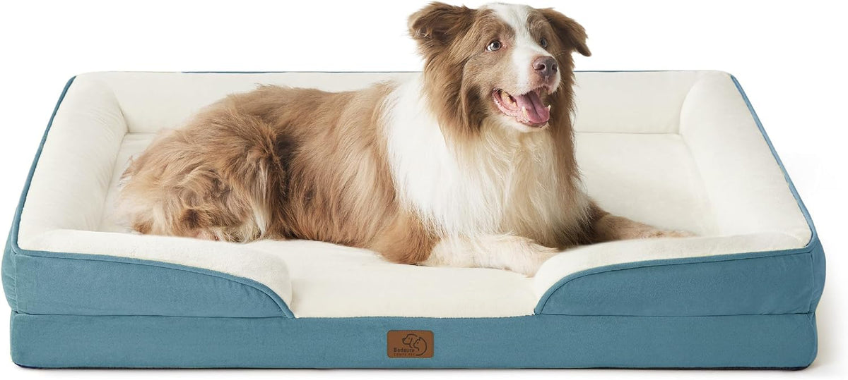 Bedsure Orthopedic Dog Bed Medium Washable Original Design, 28" Grey
