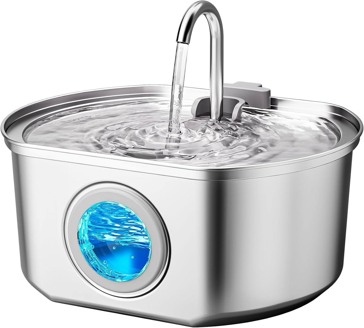 Cat Water Fountain Stainless Steel: 74oz/2.2L Cat Fountain for Drinking