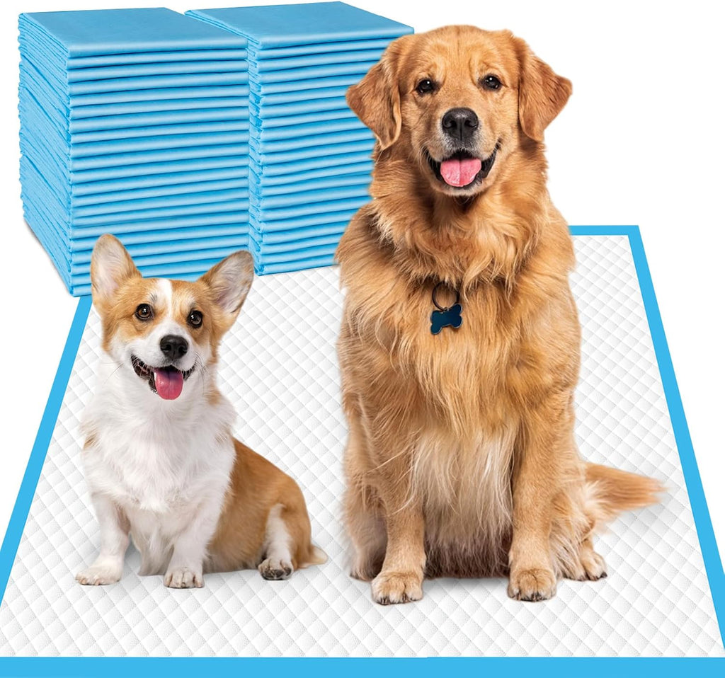 DEEP DEAR Extra Large Dog Pads 30"x26" (40 Count), Thicker Pet Training and Puppy Pads, Super Absorbent Pee Pads for Dogs, Leakproof Dog Potty Training Pads for Puppies, Cats, Rabbits, Pet Pee Pads XL