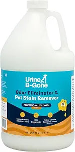 Urine B-Gone Enzyme Cleaner for Human, Cat & Dog Urine, Citrus, 1 Gallon