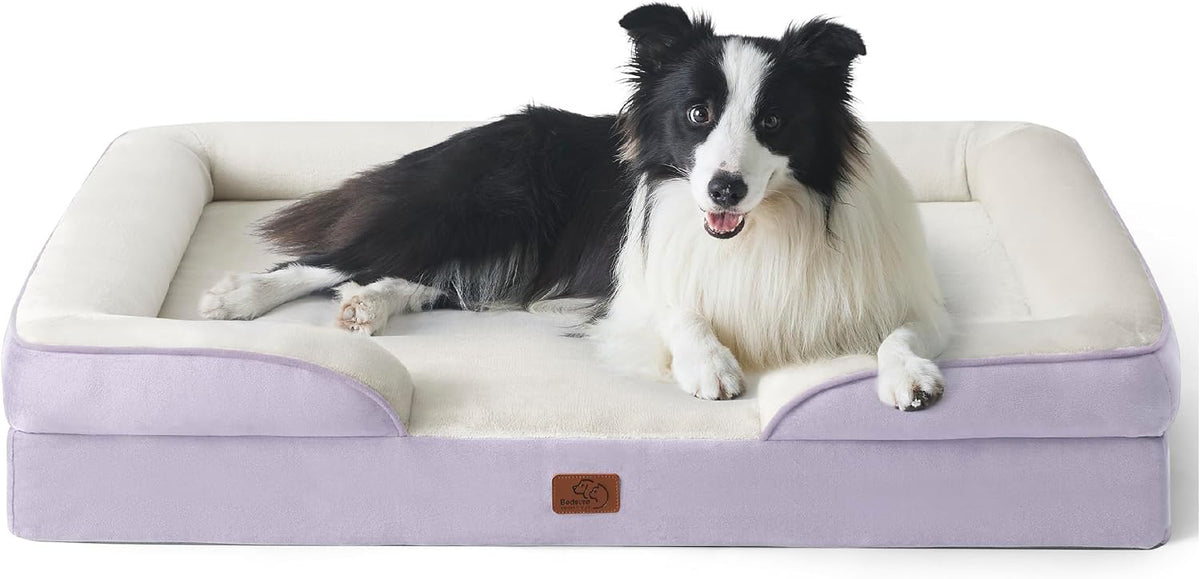 Bedsure Orthopedic Dog Bed Medium Washable Original Design, 28" Grey