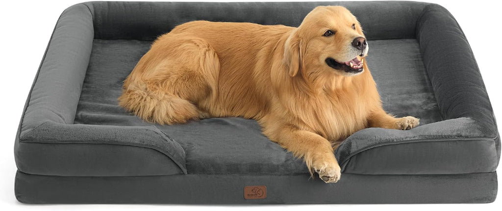 Bedsure Orthopedic Dog Bed Medium Washable Original Design, 28" Grey