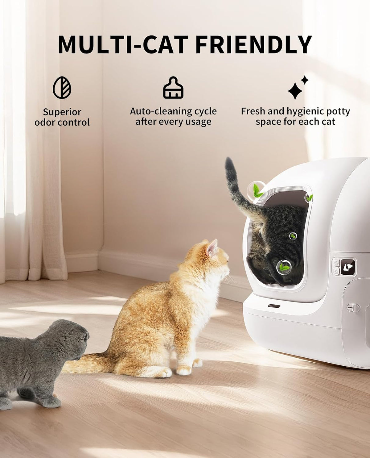 PETKIT PuraMax 2 Odor Free Automatic Cat Litter Box,with 2-Year Coverage