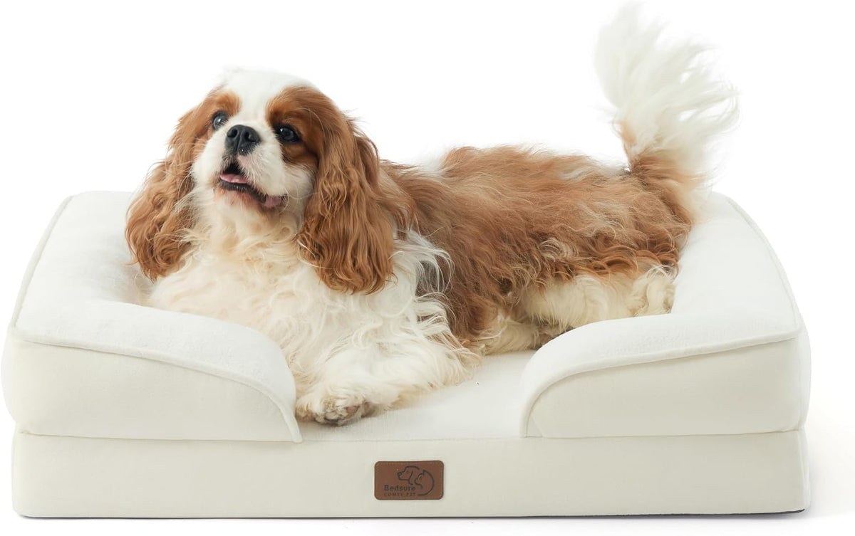 Bedsure Orthopedic Dog Bed Medium Washable Original Design, 28" Grey