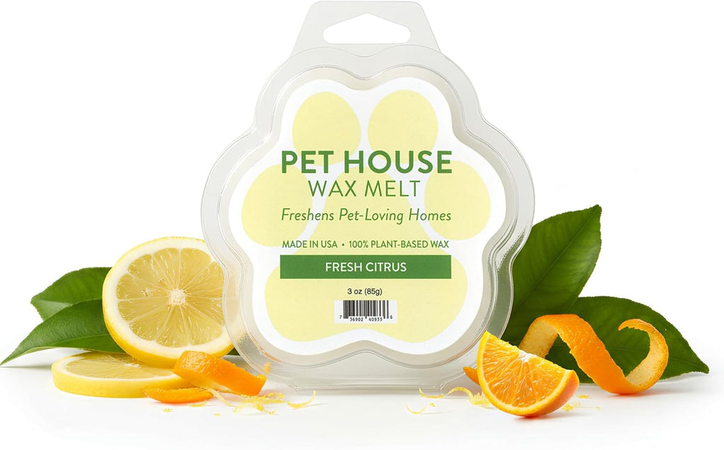 Fresh Citrus Scented Wax Melts Plant-Based Wax, 4 Pack Pet House