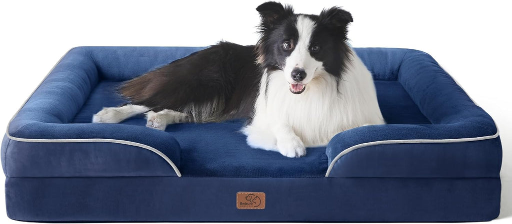 Bedsure Orthopedic Dog Bed Medium Washable Original Design, 28" Grey
