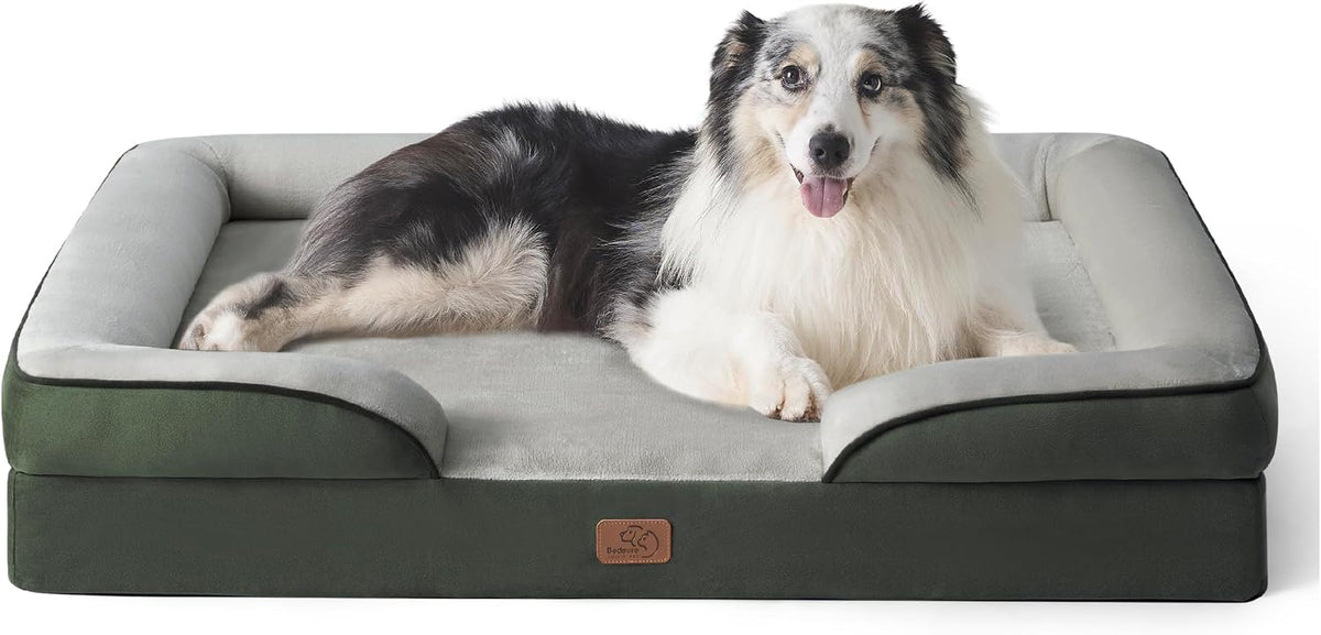 Bedsure Orthopedic Dog Bed Medium Washable Original Design, 28" Grey