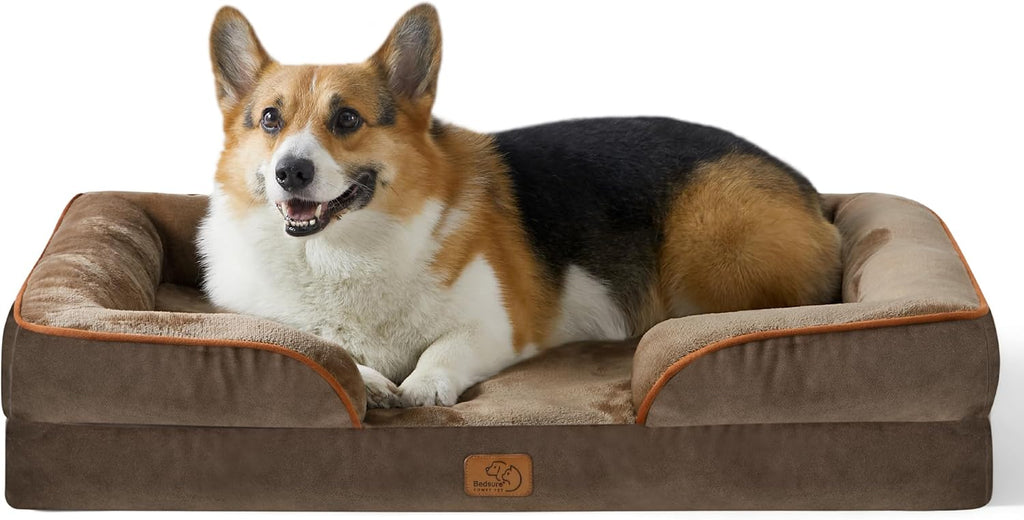 Bedsure Orthopedic Dog Bed Medium Washable Original Design, 28" Grey