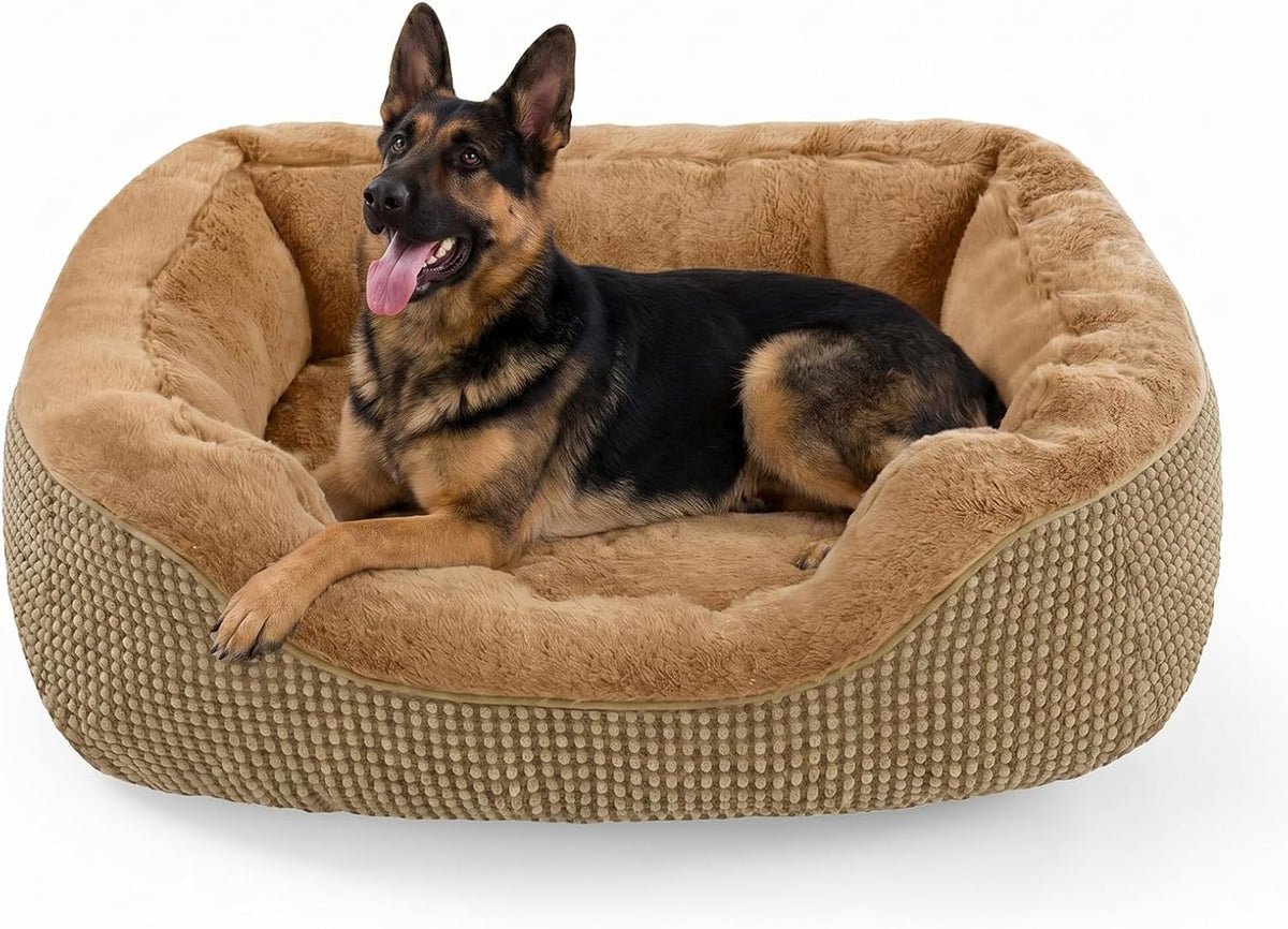 Small Dog Bed for Small Dogs, Cat Beds for Indoor Cats Washable, Orthopedic Dog Bed, Warming Soft Calming Sleeping Puppy Bed Durable Pet Bed with Anti-Slip Bottom S(20"x19"x6")