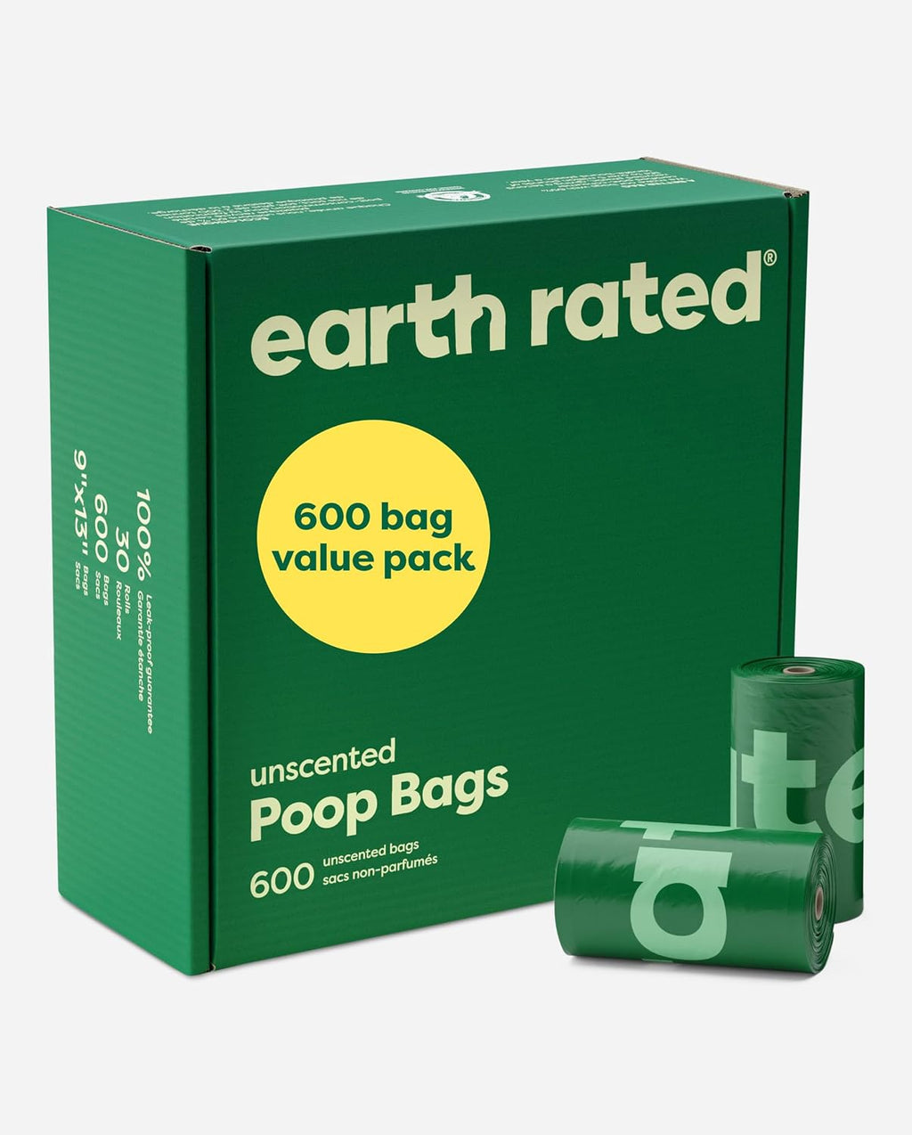 Earth Rated Dog Poop Bags on Refill Rolls, 270 Bags, Lavender