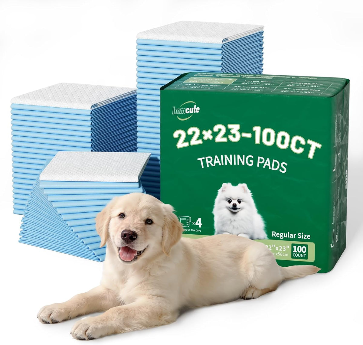 Large Dog Pee Pads 28"x30"-50 Count | Large Puppy Pee Training Pads Super Absorbent & Leak-Proof | Disposable Pet Piddle and Potty Pads for Puppies | Dogs | Doggie