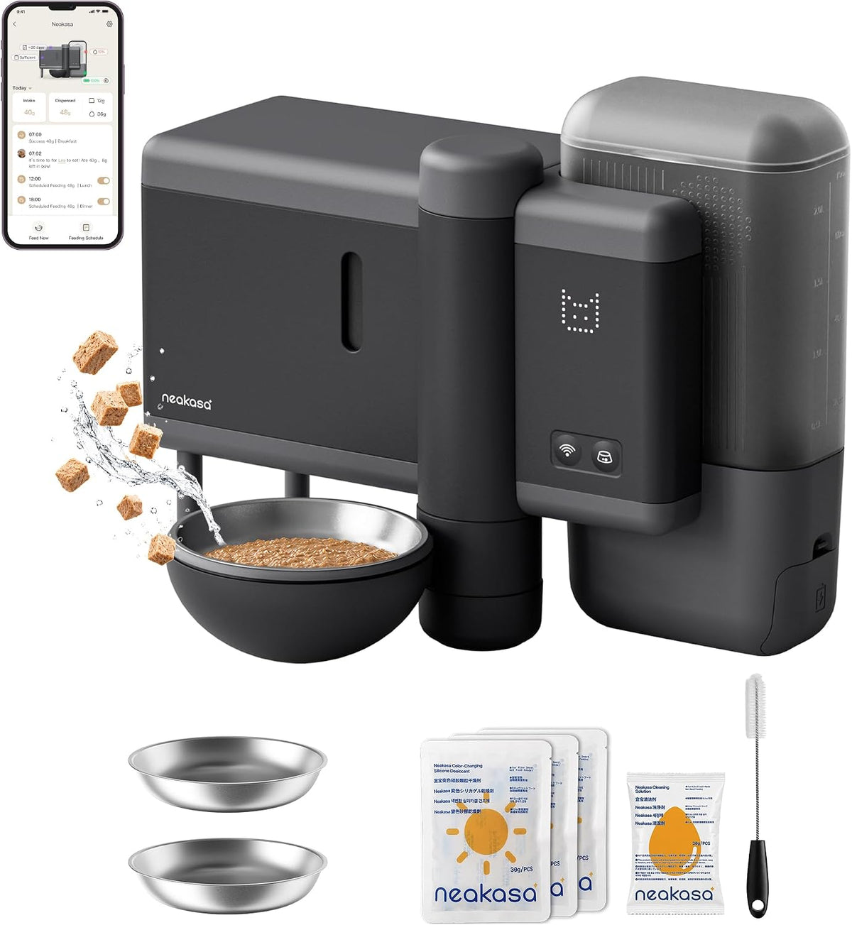 Neakasa Riko Fresh-Made Wet Meals Automatic Cat Feeder (White)