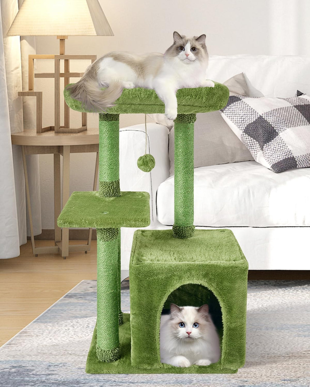 Cute Cat Tree Kitten Cat Tower Condo Cat Furniture Sisal Scratching Posts G