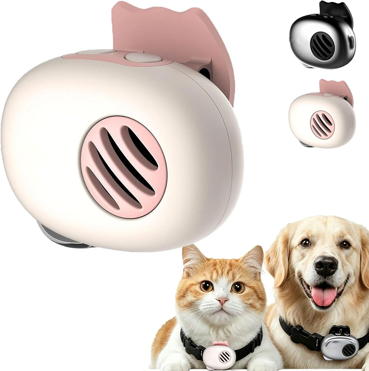 Ai Pet Translator & Real-Time GPS Tracker, with Two-Way Voice Translation, Ip65 Waterproof Lightweight Pet Behavior Interpreter Locator for Cats Small Medium Dogs (Black)