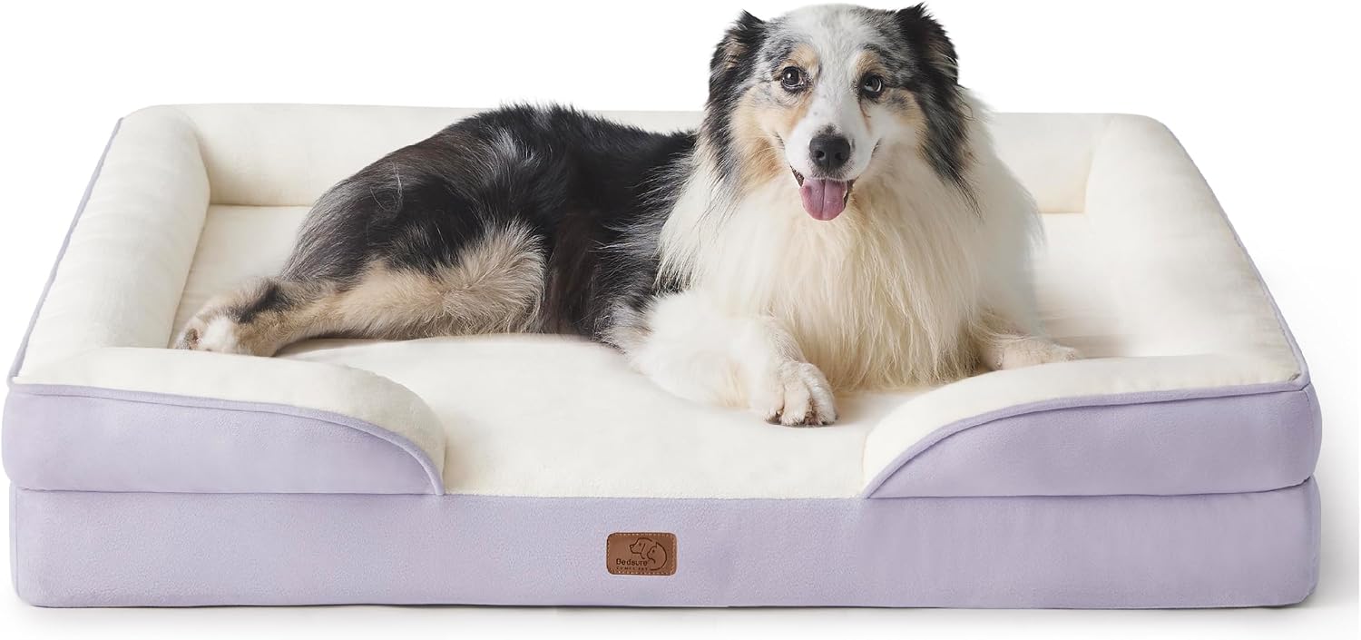 Bedsure Orthopedic Dog Bed Medium Washable Original Design, 28" Grey