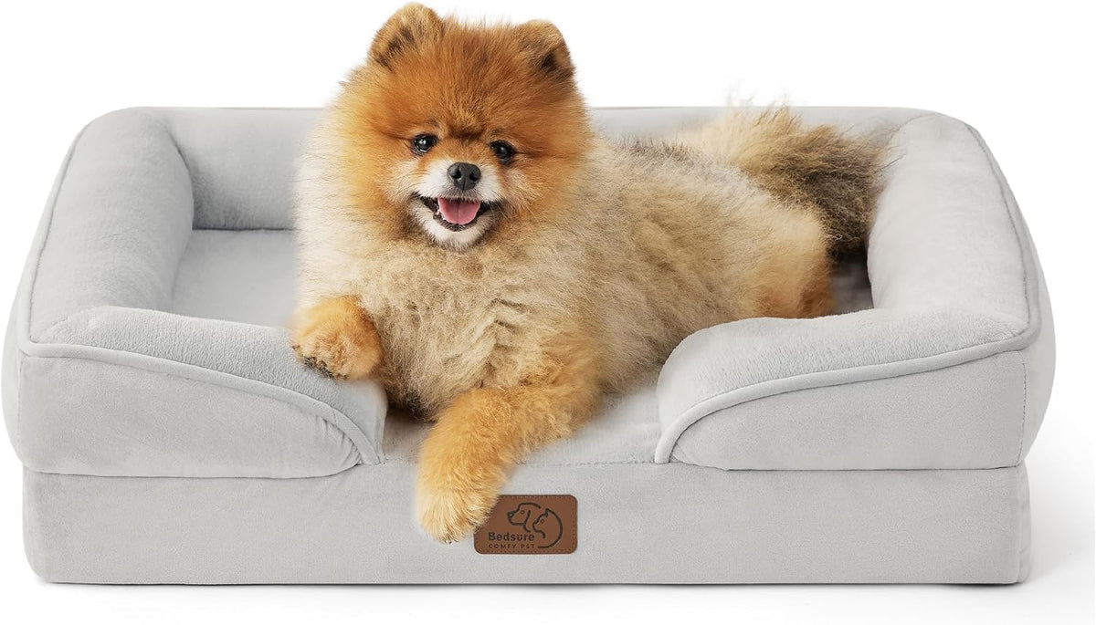 Bedsure Orthopedic Dog Bed Medium Washable Original Design, 28" Grey