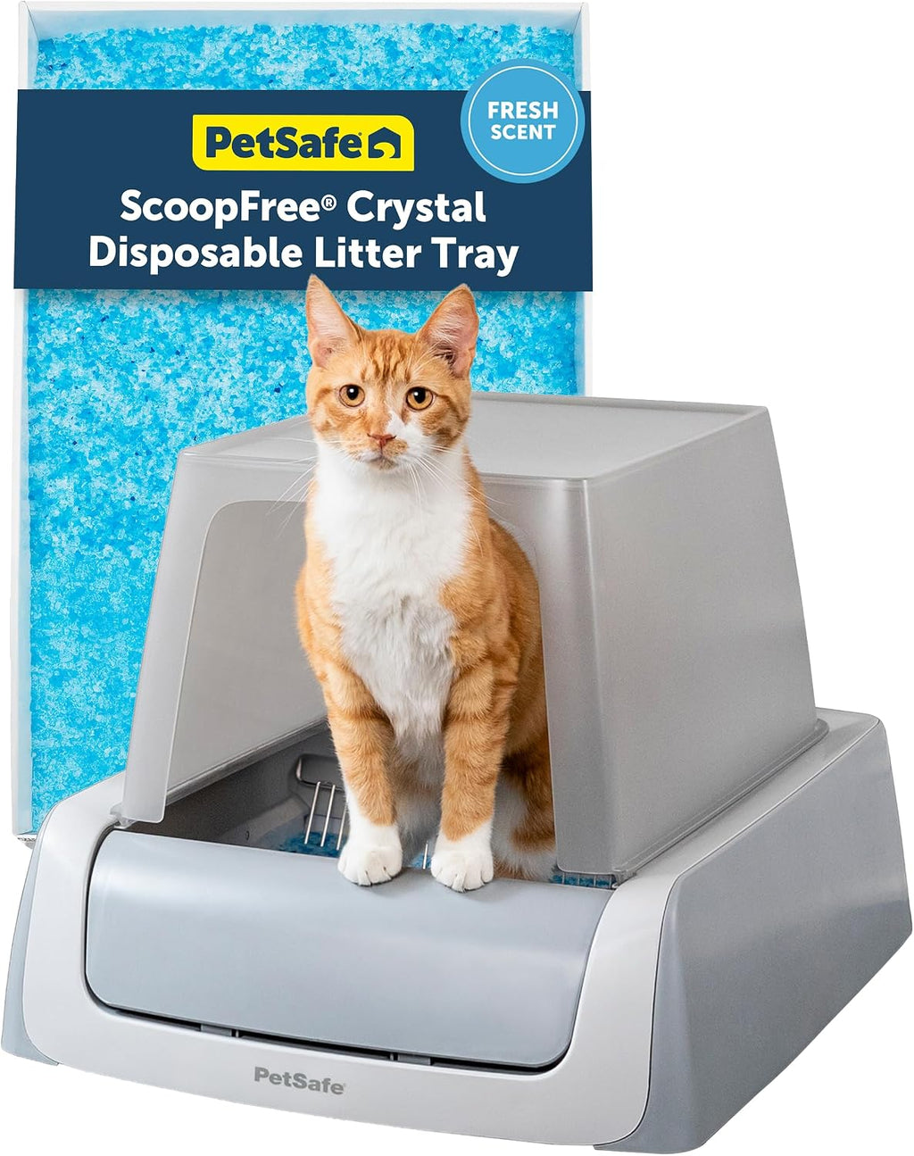 PetSafe ScoopFree Crystal Pro Legacy Self-Cleaning Litter Box, Uncovered