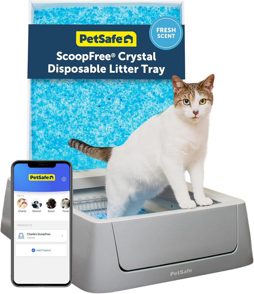 PetSafe ScoopFree Crystal Pro Legacy Self-Cleaning Litter Box, Uncovered