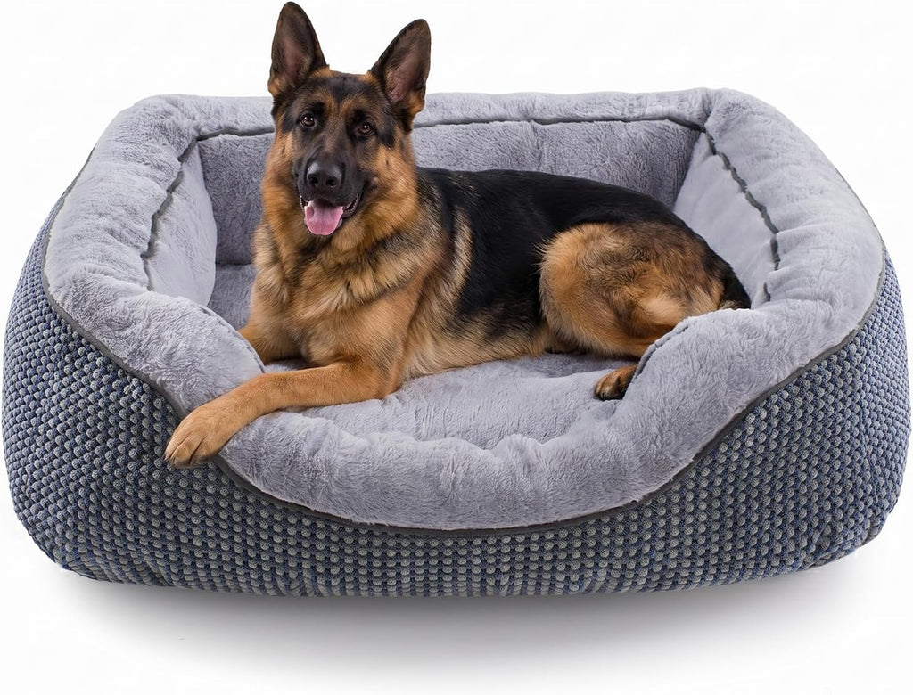 Small Dog Bed for Small Dogs, Cat Beds for Indoor Cats Washable, Orthopedic Dog Bed, Warming Soft Calming Sleeping Puppy Bed Durable Pet Bed with Anti-Slip Bottom S(20"x19"x6")