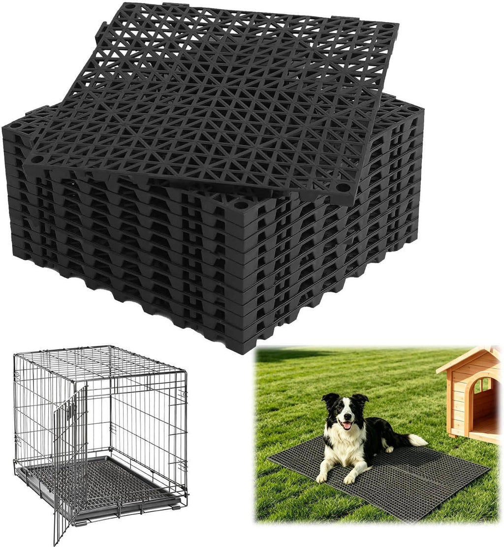 Dog Kennel Pad,Raised Grid Mat for Dog Crate Pan,Cut Freely