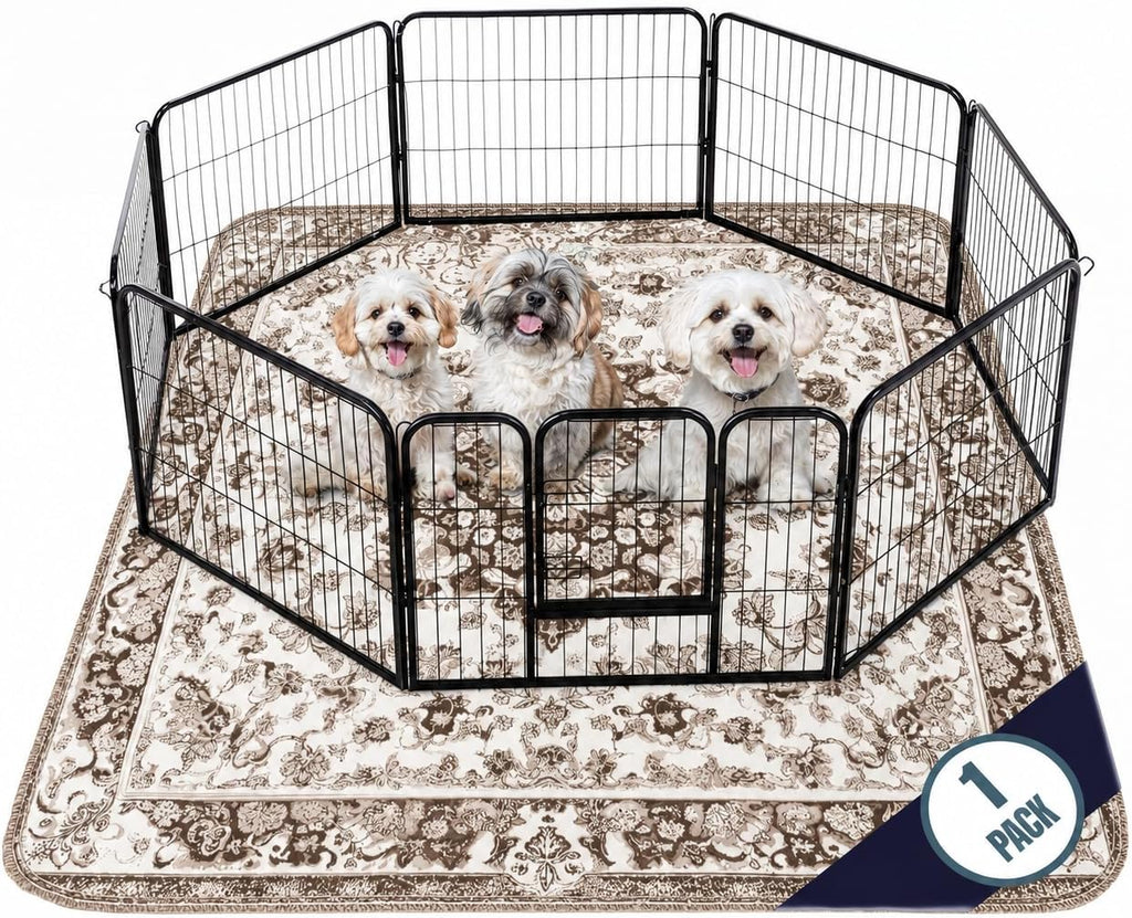 PUPIBOO Washable Pee Pads for Dogs and Cats - Super Absorbent Reusable Puppy Training Pads - 100% Waterproof, Leak-Proof & Non-Slip Whelping Pads for Pet Housebreaking