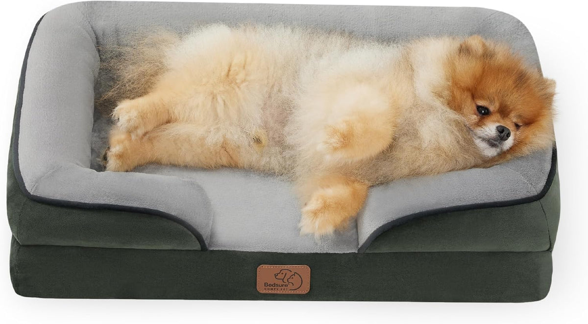 Bedsure Orthopedic Dog Bed Medium Washable Original Design, 28" Grey