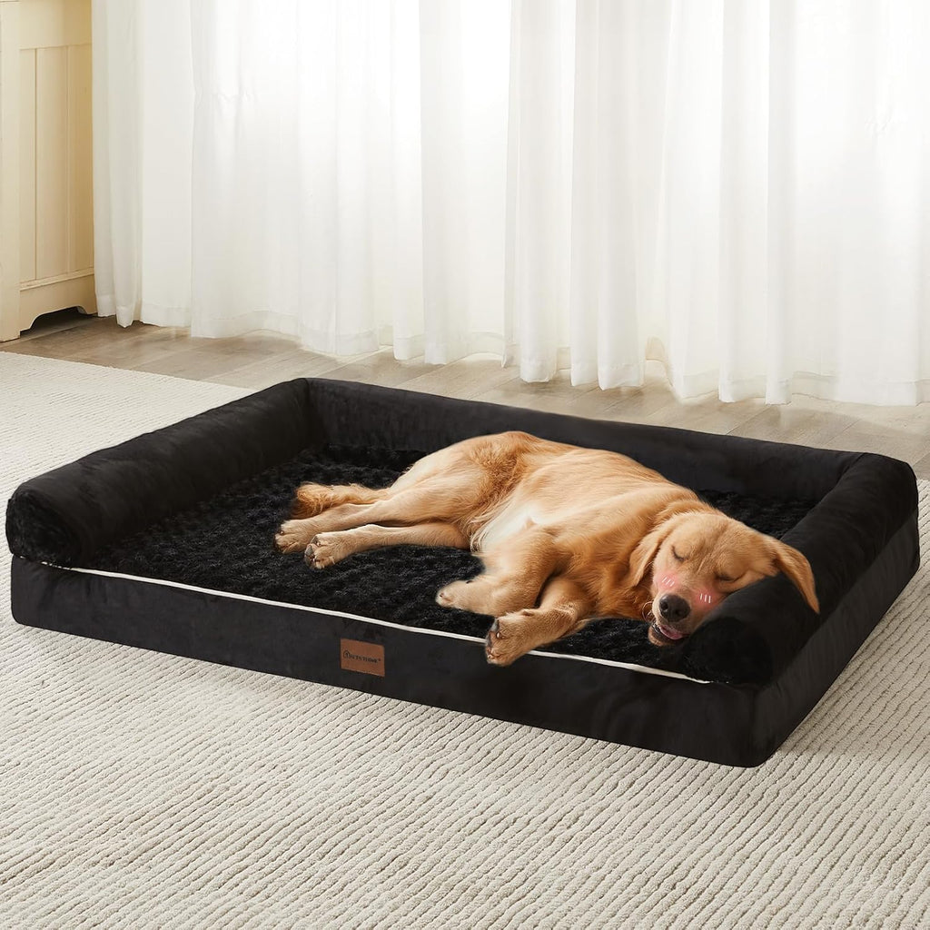 Orthopedic Washable Large Dog Bed for Senior Dog Comfy Sleep