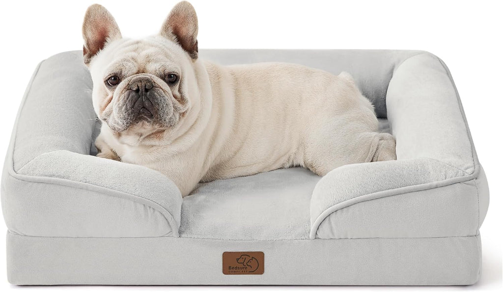 Bedsure Orthopedic Dog Bed Medium Washable Original Design, 28" Grey