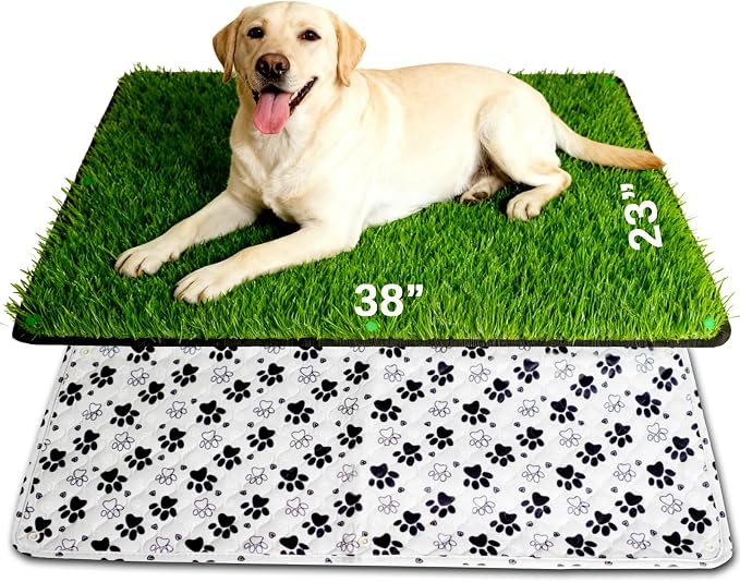 Grass Pee Pads for Dogs, Reusable & Washable Dog Pee Pad for Large Pet