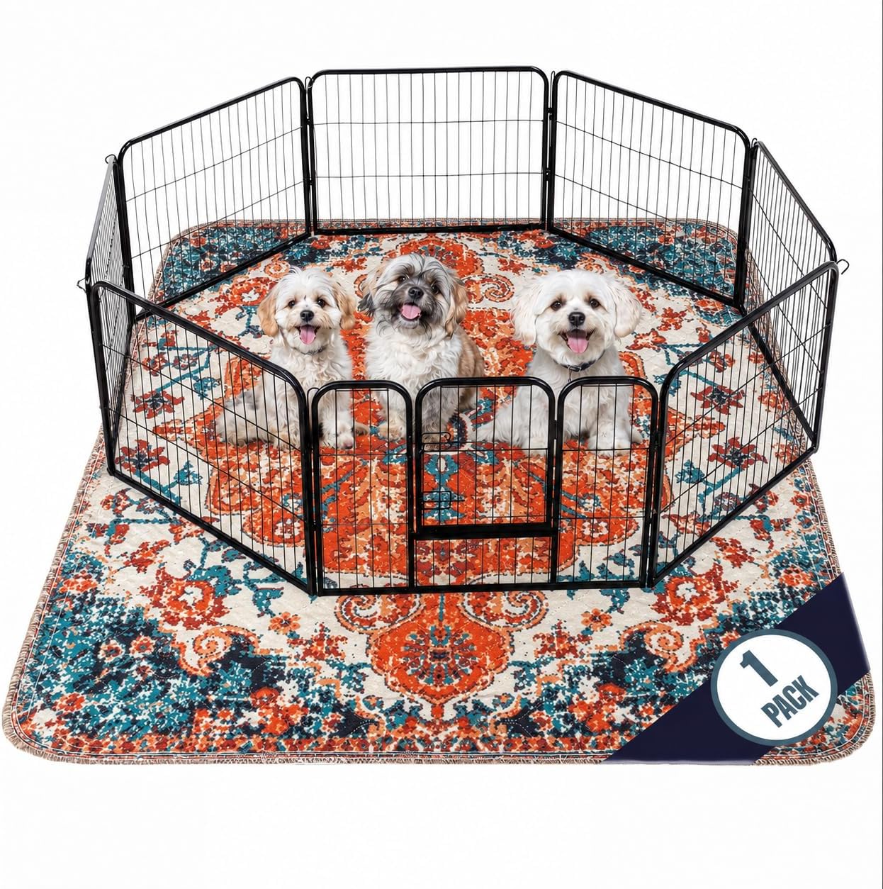 PUPIBOO Washable Pee Pads for Dogs and Cats - Super Absorbent Reusable Puppy Training Pads - 100% Waterproof, Leak-Proof & Non-Slip Whelping Pads for Pet Housebreaking