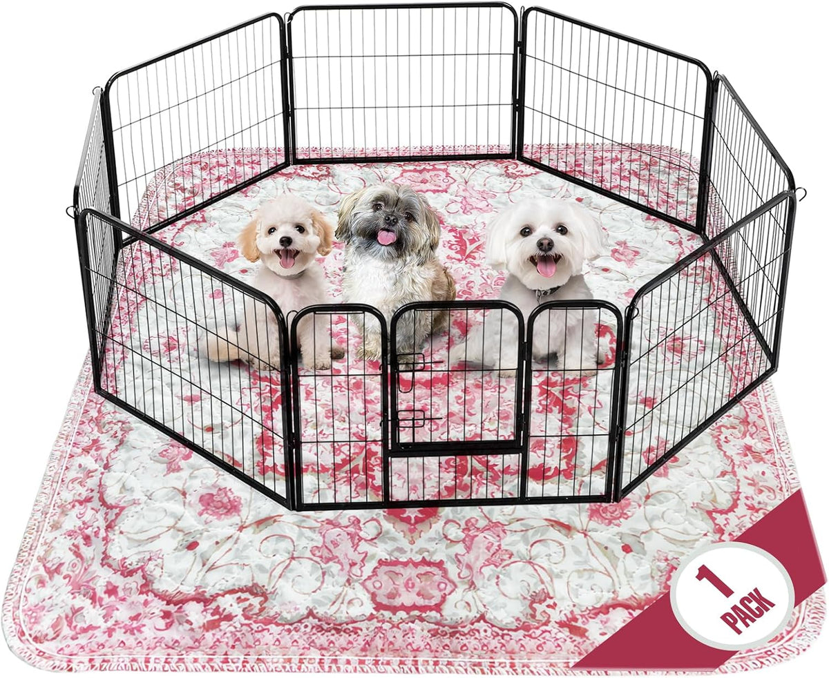 PUPIBOO Washable Pee Pads for Dogs and Cats - Super Absorbent Reusable Puppy Training Pads - 100% Waterproof, Leak-Proof & Non-Slip Whelping Pads for Pet Housebreaking