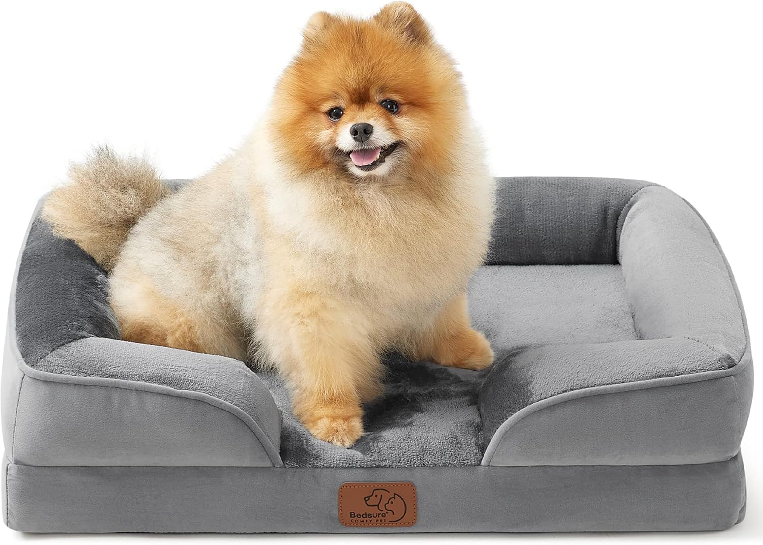 Bedsure Orthopedic Dog Bed Medium Washable Original Design, 28" Grey