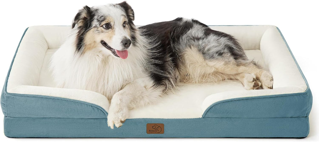 Bedsure Orthopedic Dog Bed Medium Washable Original Design, 28" Grey