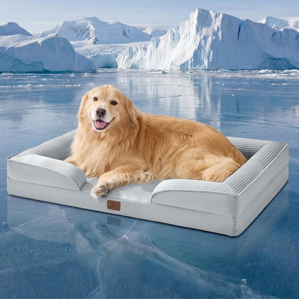 Bedsure Orthopedic Dog Bed Medium Washable Original Design, 28" Grey