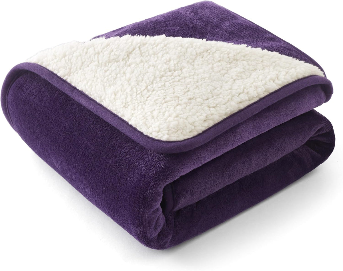 Bedsure Waterproof Dog Blankets for Large Dogs Sherpa Fleece Throw, 40X50